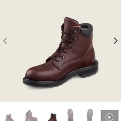 SIZE 10.5 RED WING THE SUPERSOLE WATERPROOF LEATHER SAFETY TOE BOOTS BRAND NEW