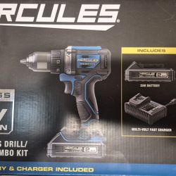 Hercules 1/2 in 20V brushless cordless drill/driver kit