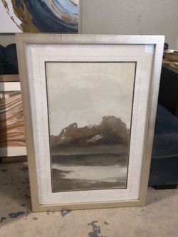 Large framed artwork $25. 77051