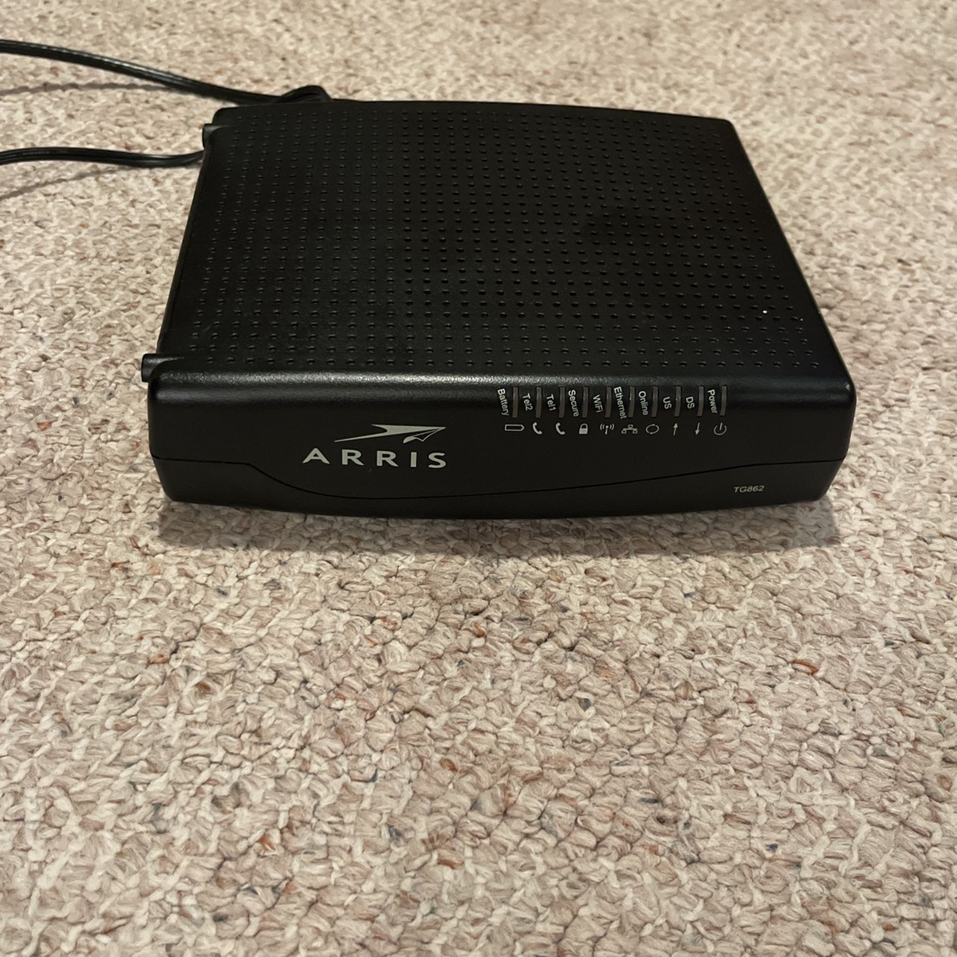 Modem/Router  (Arris TG862) (compatible with Xfinity Cable)