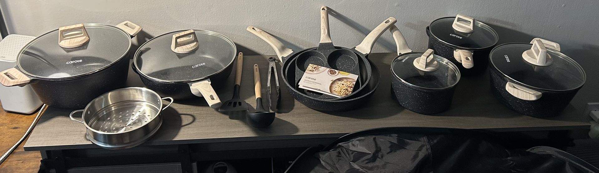 Carote Pots And Pans, 17 Piece