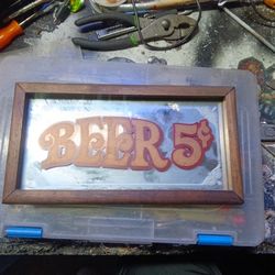 Super Rare Vintage Beer 5¢ Sign From The 60's