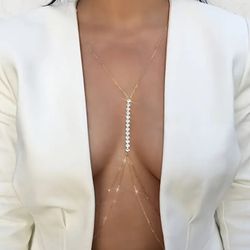 Diamond Cascade Body Chain: Elegance Redefined