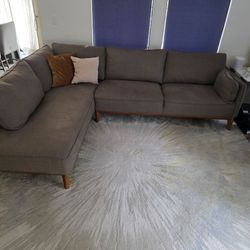 Couch Sectional with carpet