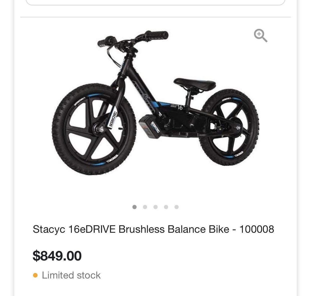 StacyC 16eDrive Brushless Balance Bike