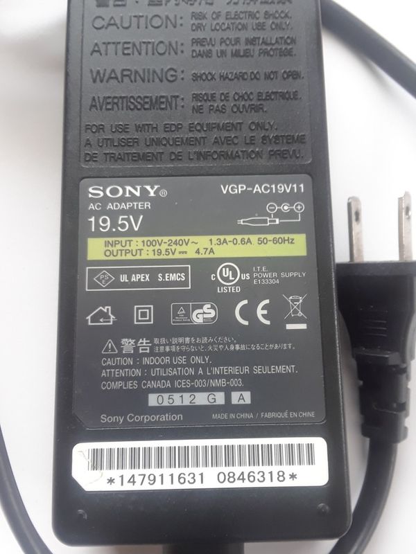 Sony 19 5 Power Adapter For Sale In Houston Tx Offerup