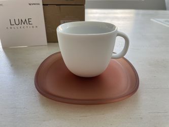 Nespresso Lume Collection 4 Espresso Cups With Saucers