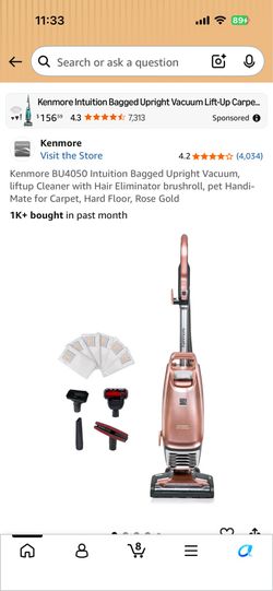 Kenmore BU4050 Intuition Bagged Upright Vacuum