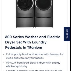 Electric Washer And Dryer Set