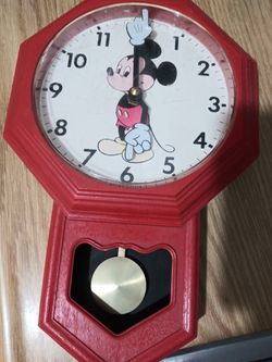 Vintage Non Working Mickey Mouse Wall Clock