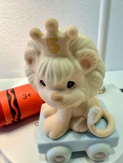 Precious Moments Birthday Train Lion Figurine Age 5