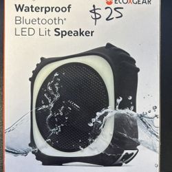 Waterproof Bluetooth LED Lit Speaker Eco X Gear