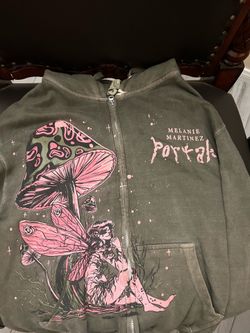 Melanie Martinez portals album mushroom fairy green zip up jacket hot topic