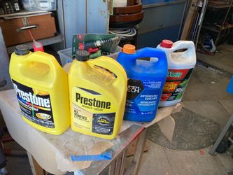3 1/2 gallons antifreeze open container