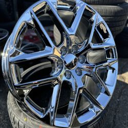 22” Chrome SnowFlake 6x5.5