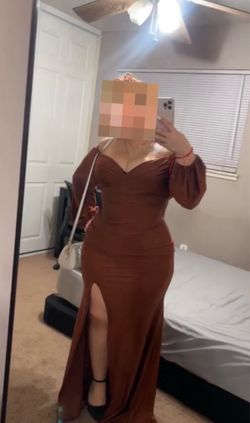 Brown dress