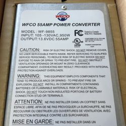 WFCO WF-9855 Deck Mount Converter Charger