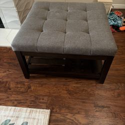 Grey Ottoman 