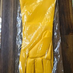 Cosplay Yellow Gauntlet Gloves