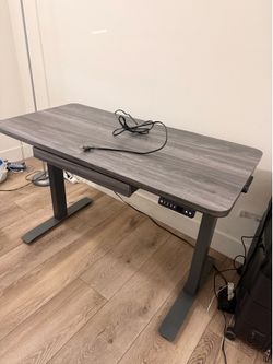 Standing desk and chair - almost new