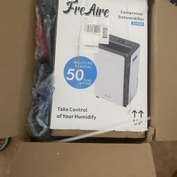 FreAire 4,500 square foot dehumidifiers for home basement | Humidity control | 50 pint dehumidifier with automatic or manual drainage for large room, 