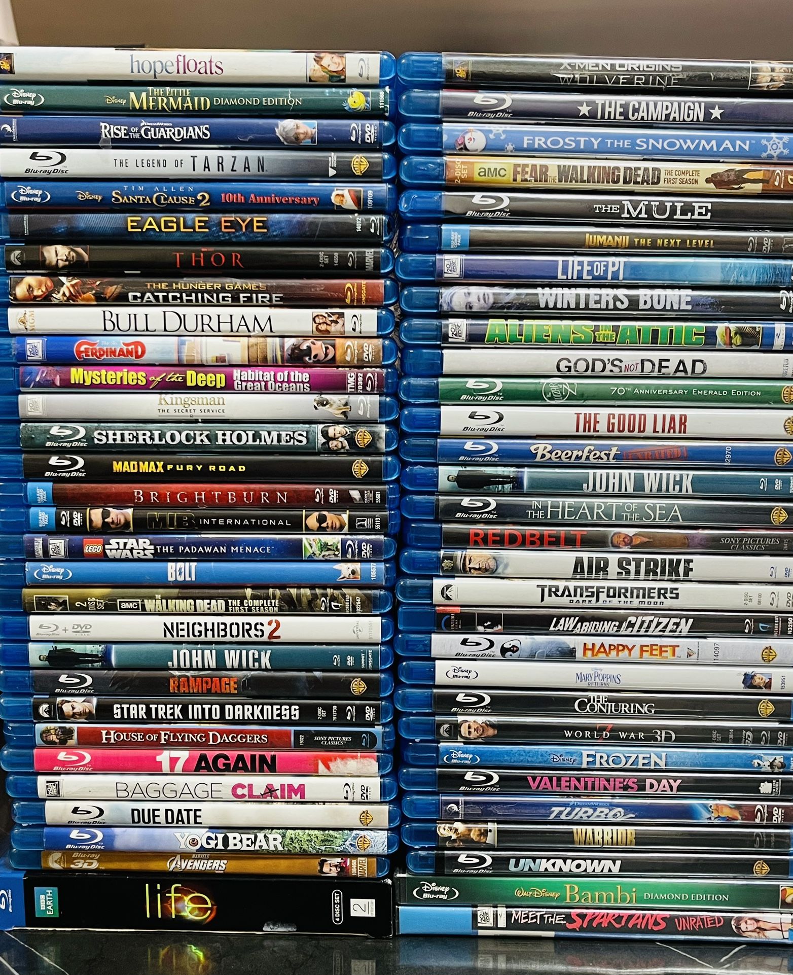 HUGE Lot of 60 Blu-Ray Movies