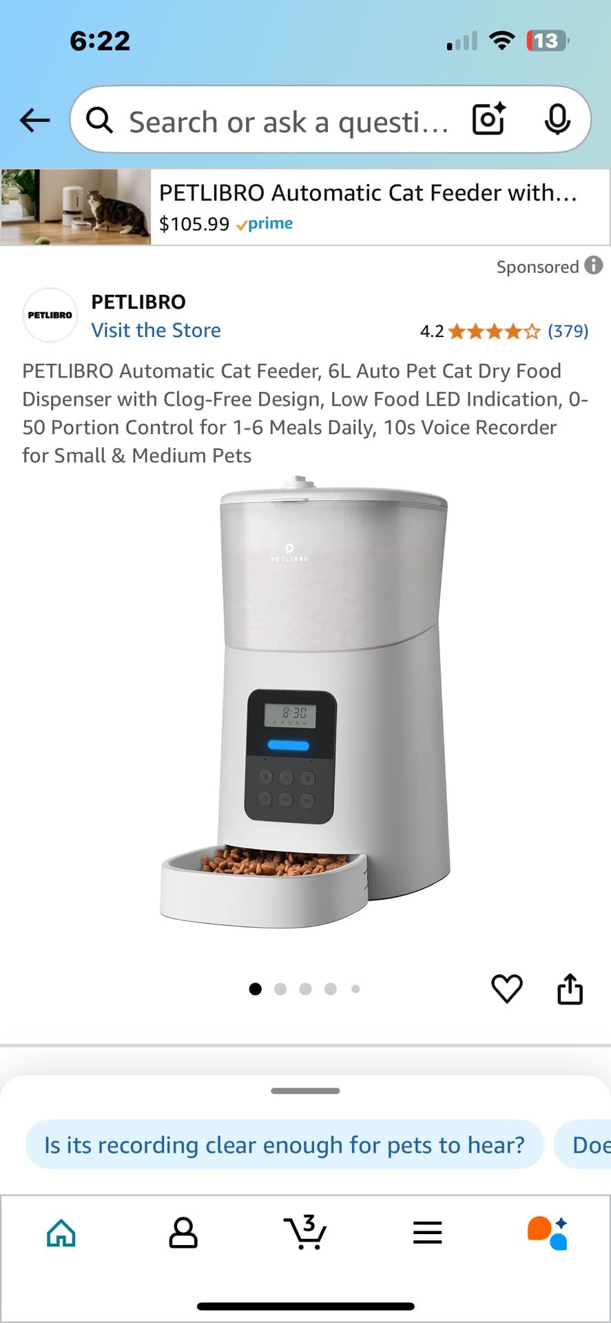 PETLIBRO Automatic Pet Feeder