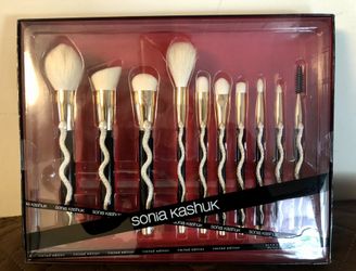 BRAND NEW IN BOX 10 PC MAKEUP BRUSH SET - SNAKE SERPENTINE 🐍