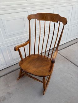 Solid wood rocking chair