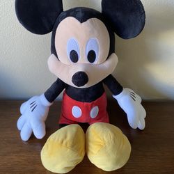 🐭 NEW Disney Large Soft Mickey Mouse Plush Stuffed Animal 24” 