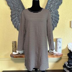 Joe Fresh Striped Long sleeve Dress 