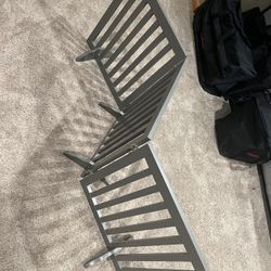 One Foldable Wood Slat Room Divider