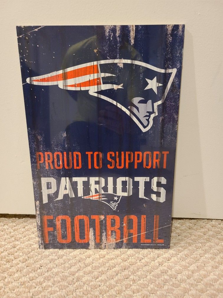 New England Patriots Fan Sign