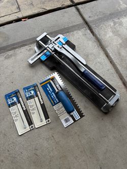 Tile Cutter and Trowel