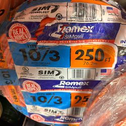 Romex Wire 10/3 250ft (available)