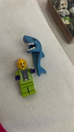 Baby shark two faces and one Lego costume and figure good condition no ripped no broken