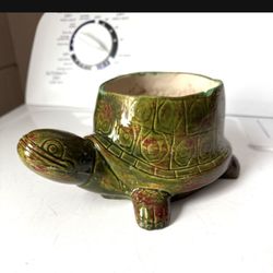 VTG MID CENTURY TURTLE PLANTER small chip see picture