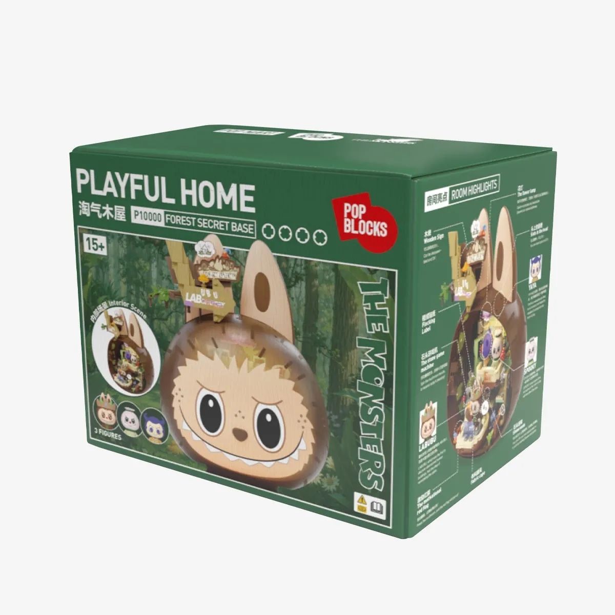 THE MONSTERS Forest Secret Base Series Blocks-Playful Home