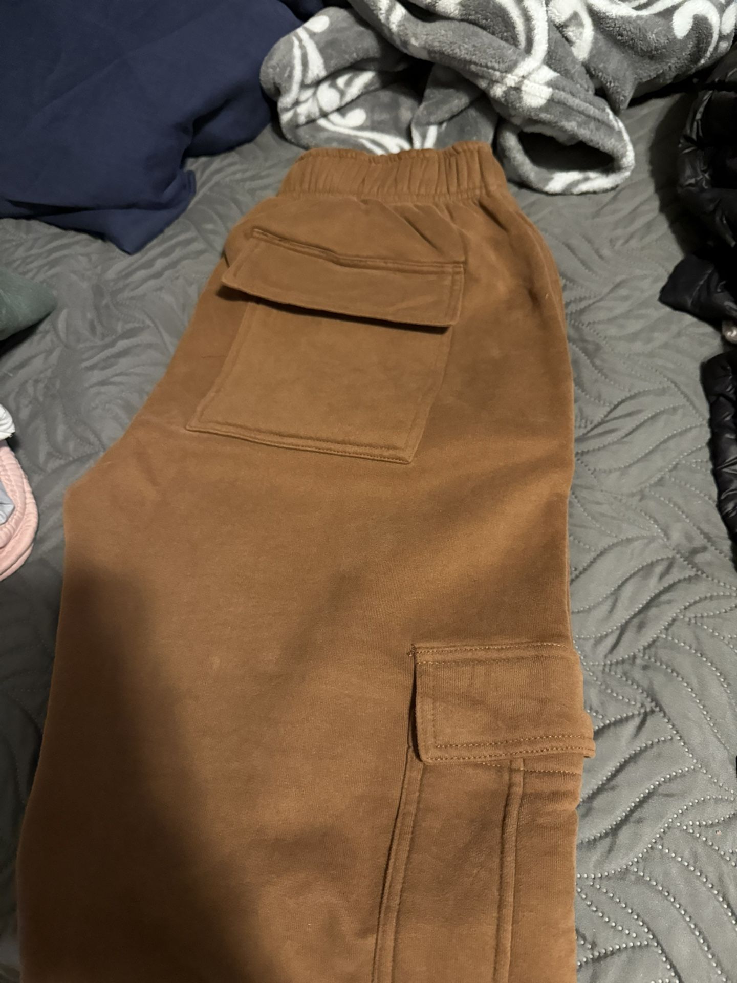 Khaki Brownish Cargo Joggers