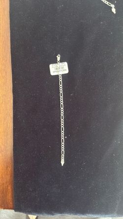 925 Sterling Silver Figaro Chain Bracelet
