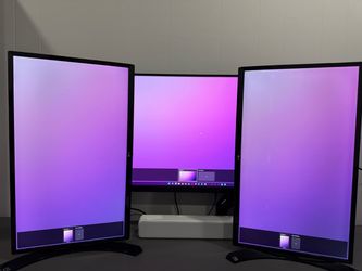 Two LG Vertical Monitors Custom Made