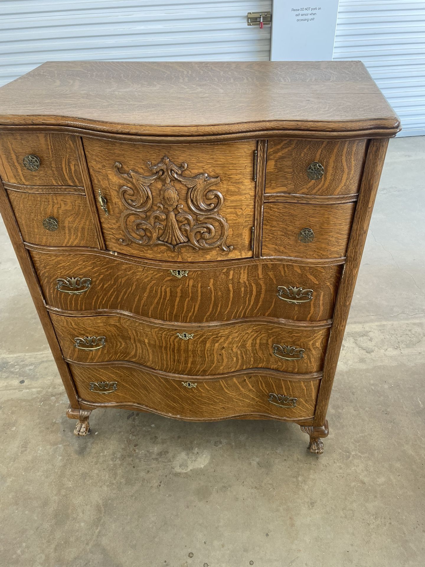 Vintage Antique Oak Dresser