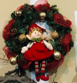 Elf Christmas Wreath