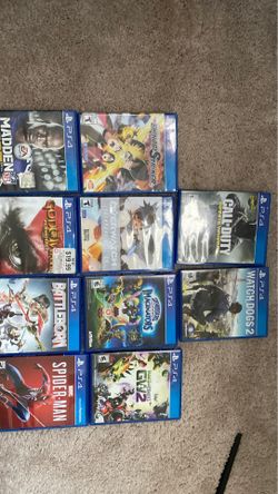 Ps4 and Wii U games