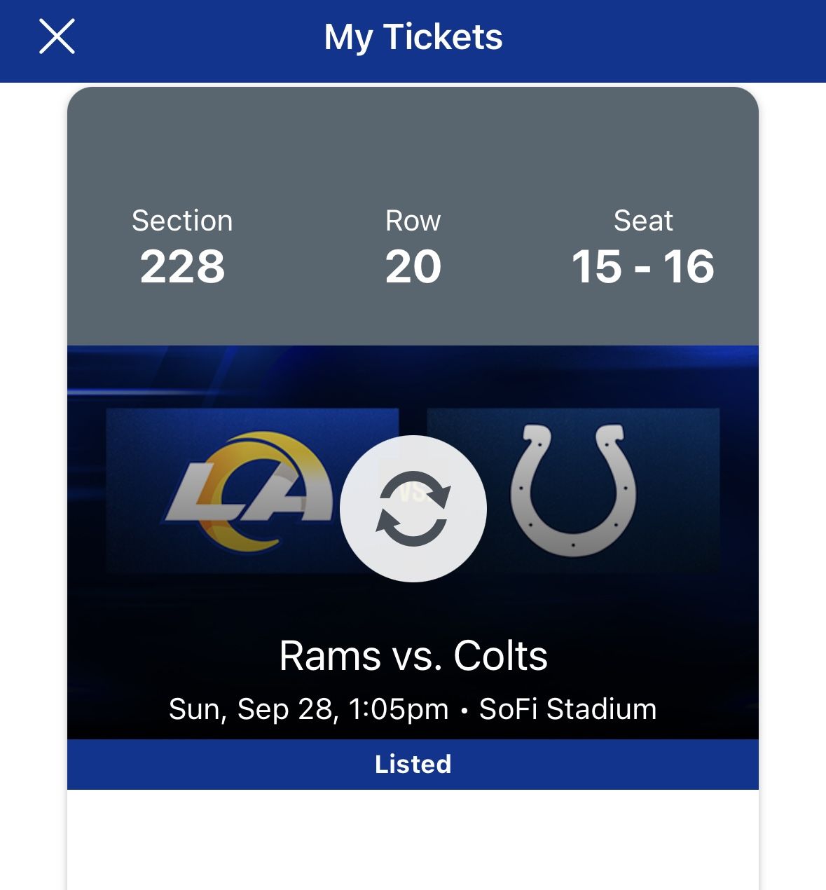 Rams Vs Colts