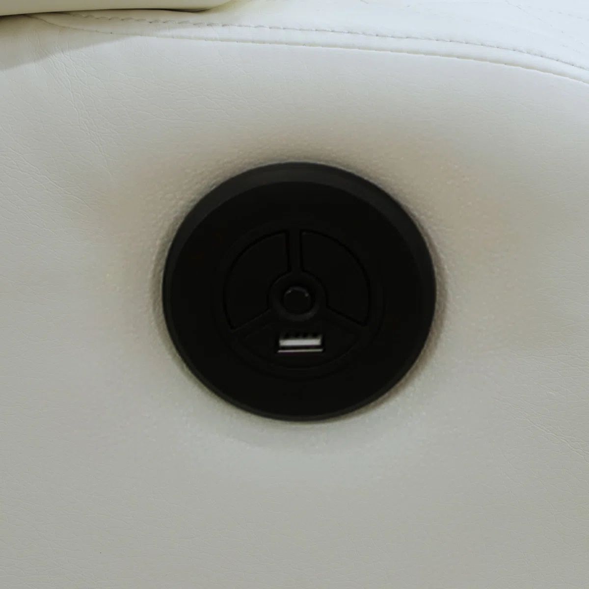 New White Power Reclining Couch