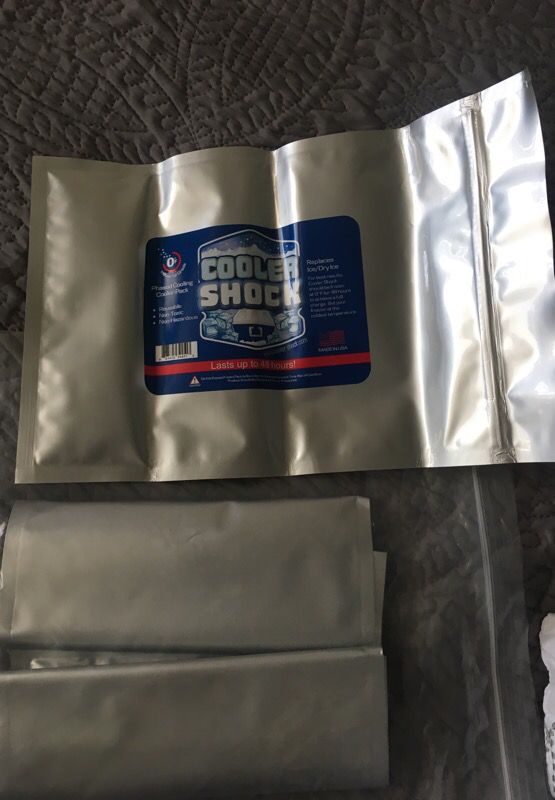 3 large cooler shock ice packs