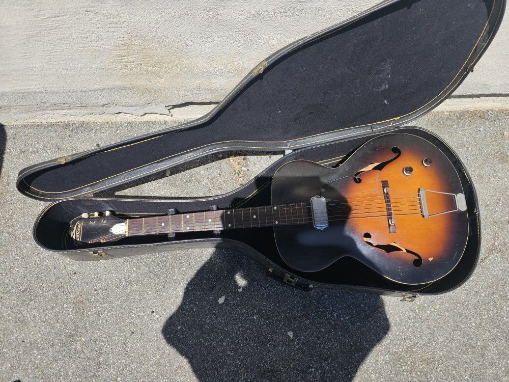 Kay/Harmony TrueTone arch top acoustic and electric guitar