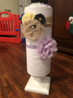 Baby Girl Bow Holder With 2 Headbands