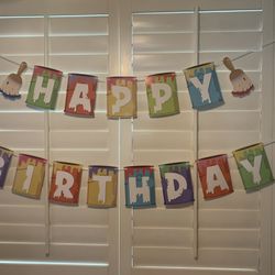 Paint/craft Themed Birthday Party Decor 